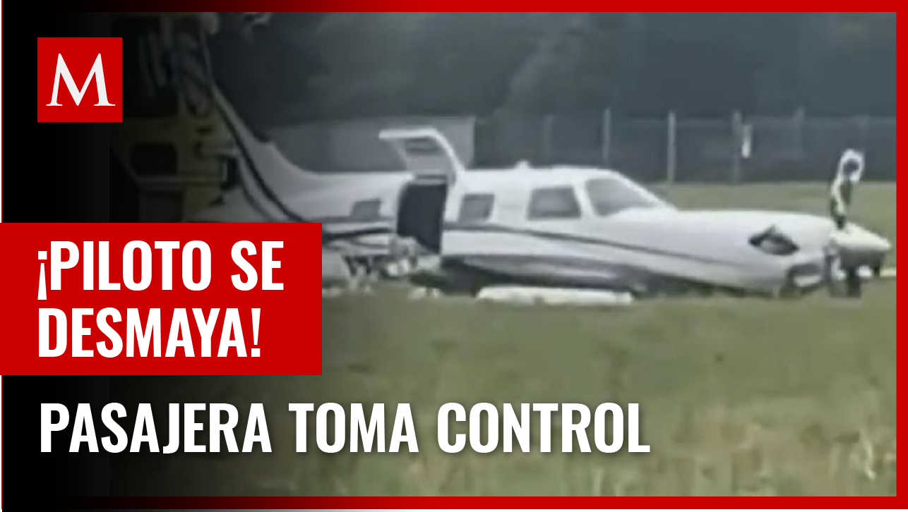 Piloto se desmaya durante vuelo en Massachusetts; pasajera toma control y se estrella
