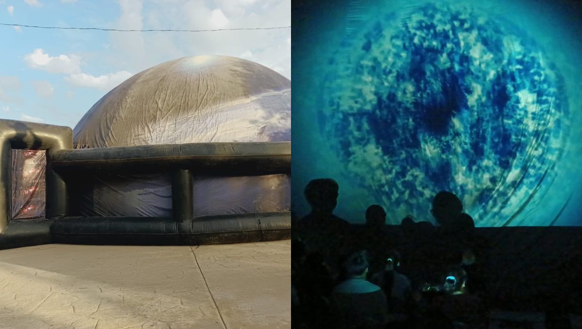 ¡Un vistazo al espacio! Instalan Planetario Móvil en Coahuila; te decimos dónde. | Especial