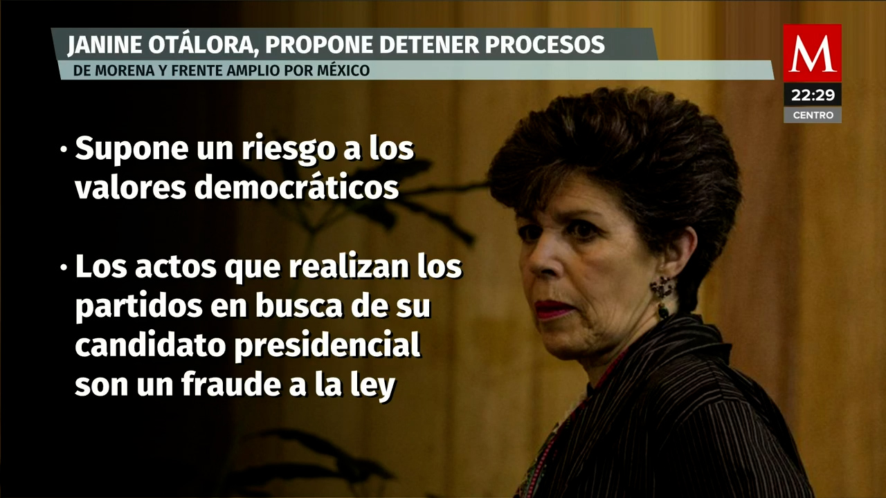 Janine Otálora propone al TEPJF frenar actos de las 'corcholatas' de Morena
