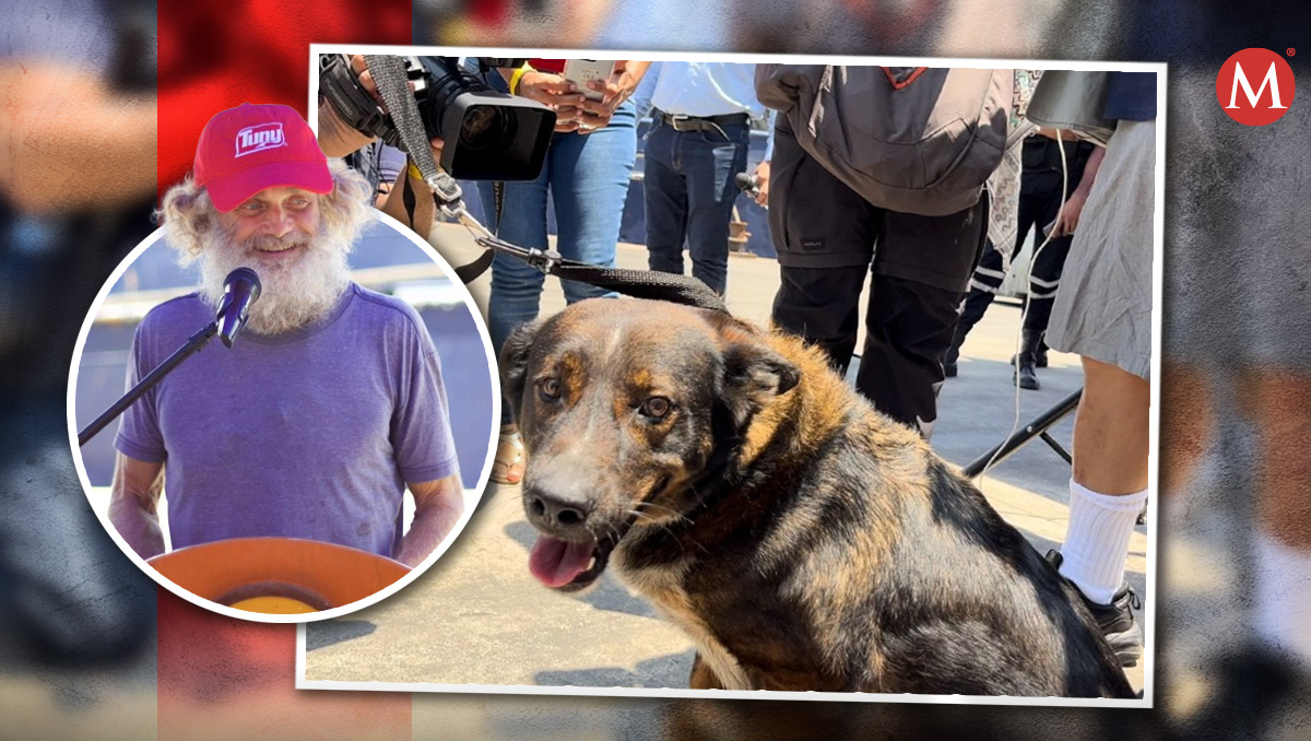 La perita 'Bella' siguió al australiano, a pesar de que el hombre intentó darla en adopción en tres ocasiones. | Arnoldo Delgadillo y Alejandra Regla