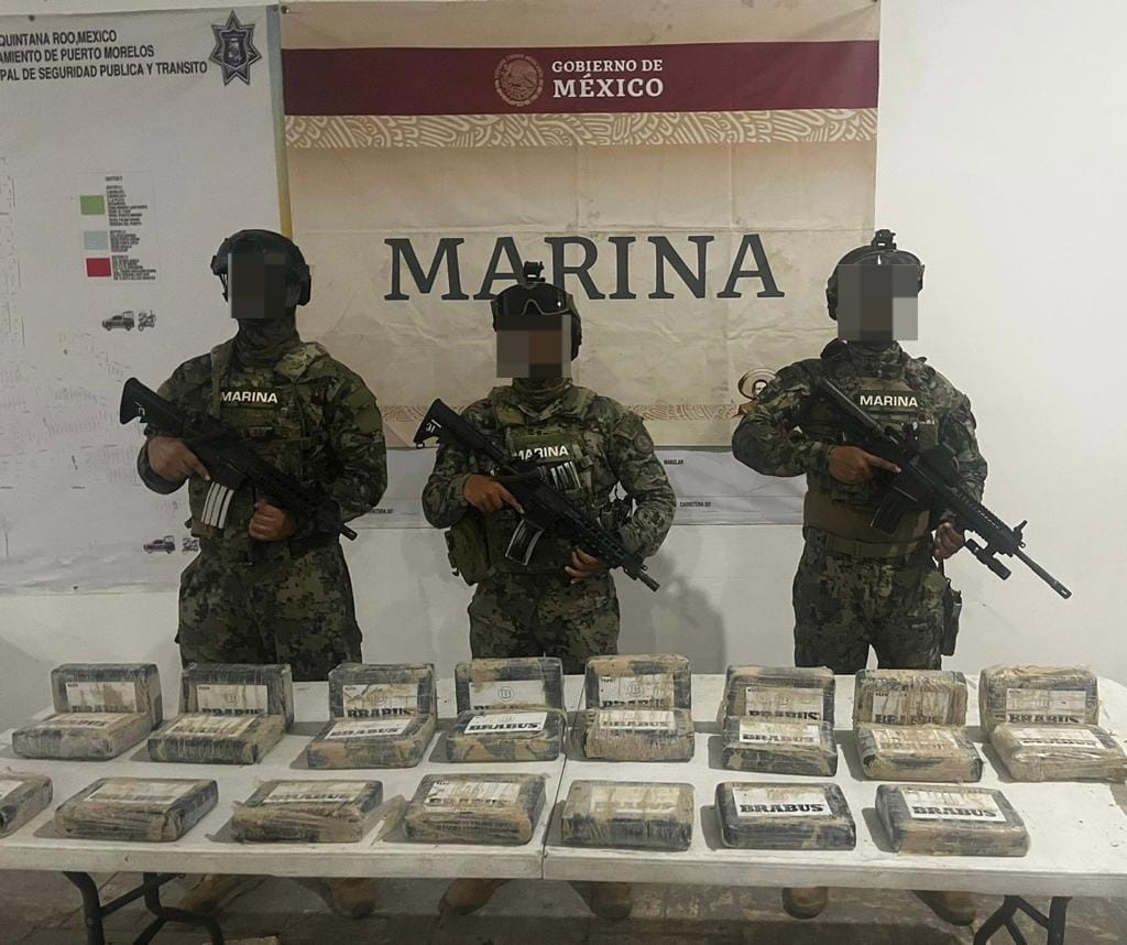 Semar decomisa cocaína en Quintana Roo. | Especial