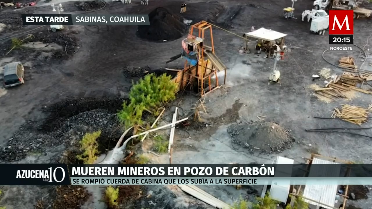 Trágico accidente en el pozo de carbón de Sabinas: Dos mineros pierden la vida