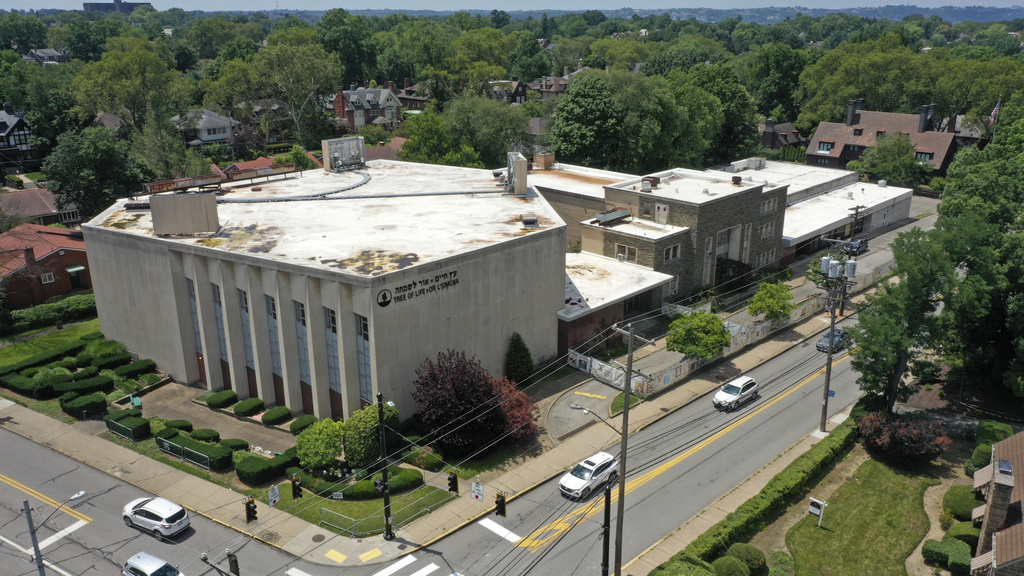 Sinagoga Tree of Life en el vecindario Squirrel Hill de Pittsburgh, Pensilvania | AP