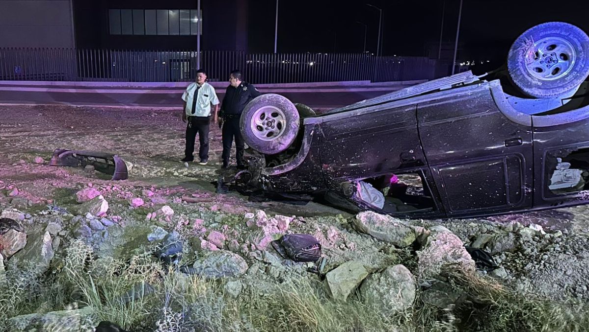 El accidente se registró en la  carretera a García. Miranda Arias