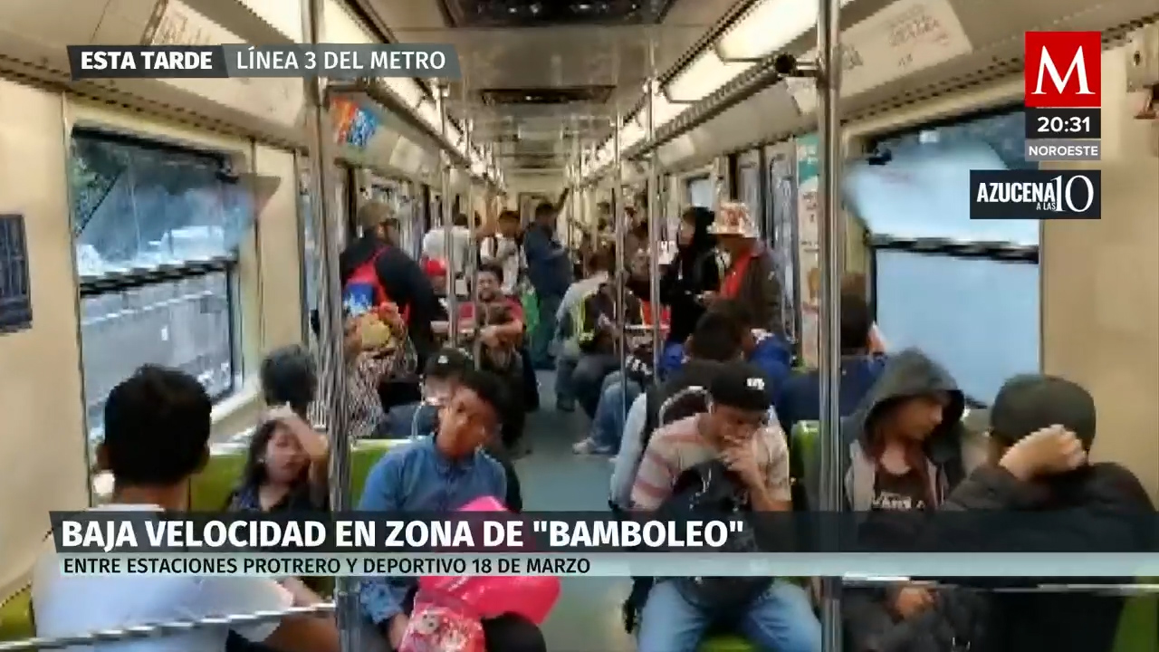 Captan brusco tambaleo en tren de L3 del Metro; no corresponde a un hecho actual, responde STC