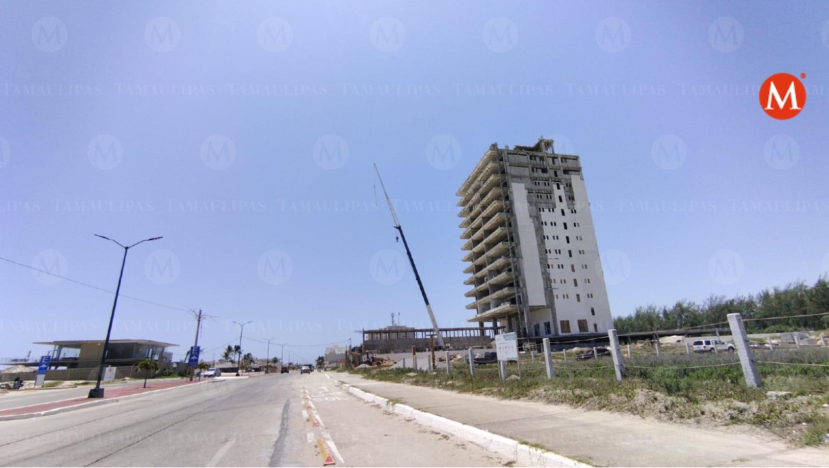 Construcción de torre departamental en Playa Miramar. (Pablo Reyes)