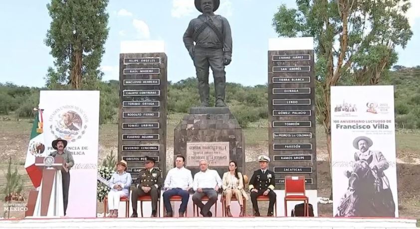 En Durango, conmemoran a Pancho Villa a cien años de su muerte con presencia de AMLO