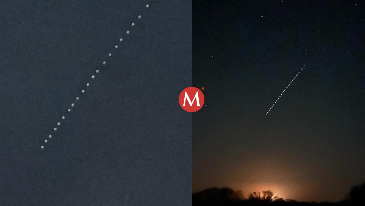 Graban luces en cielo de Río Bravo, Tamaulipas. (Edgar Melhem)