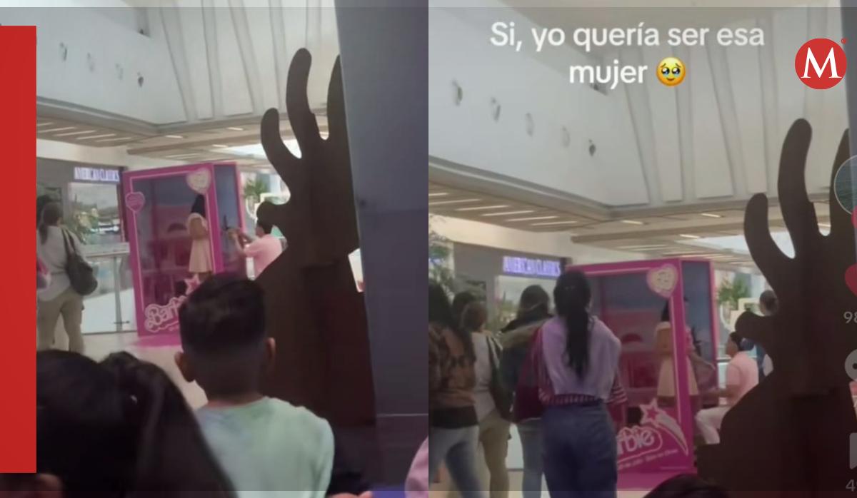 Le piden matrimonio en cabina de Barbie / TikTok