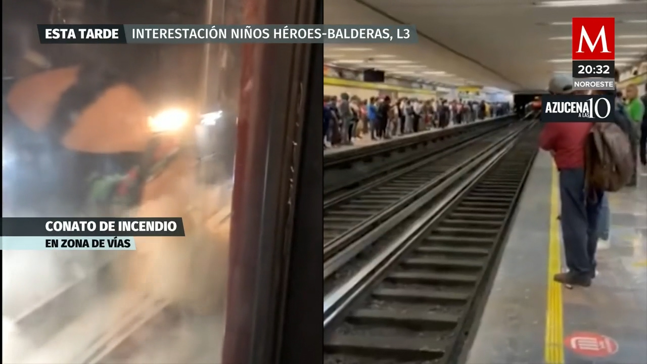 Se registró humo en la línea 3 del STC Metro