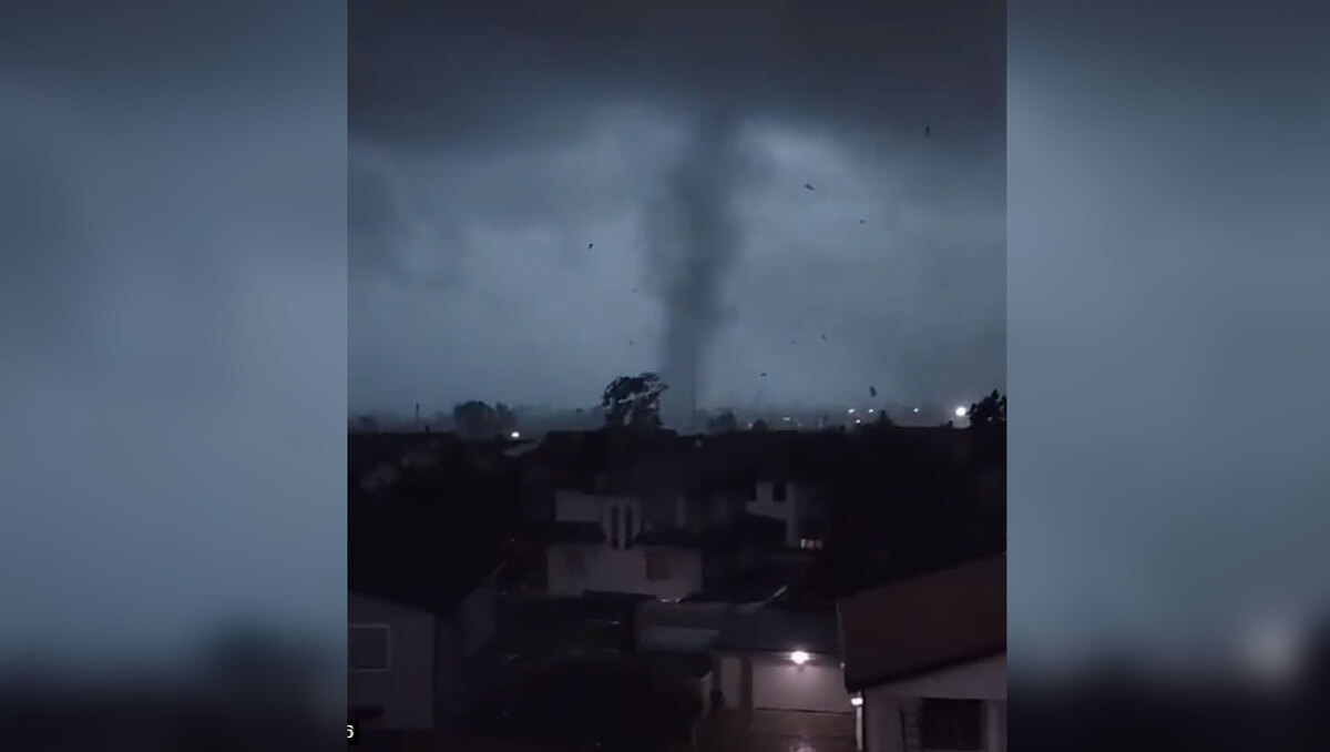 Tornado en Milán, Italia | Captura