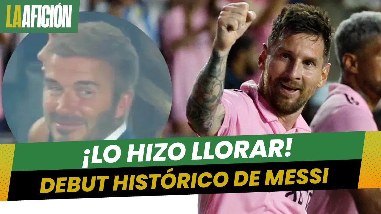 David Beckham LLORA en el debut de Messi con el Inter de Miami