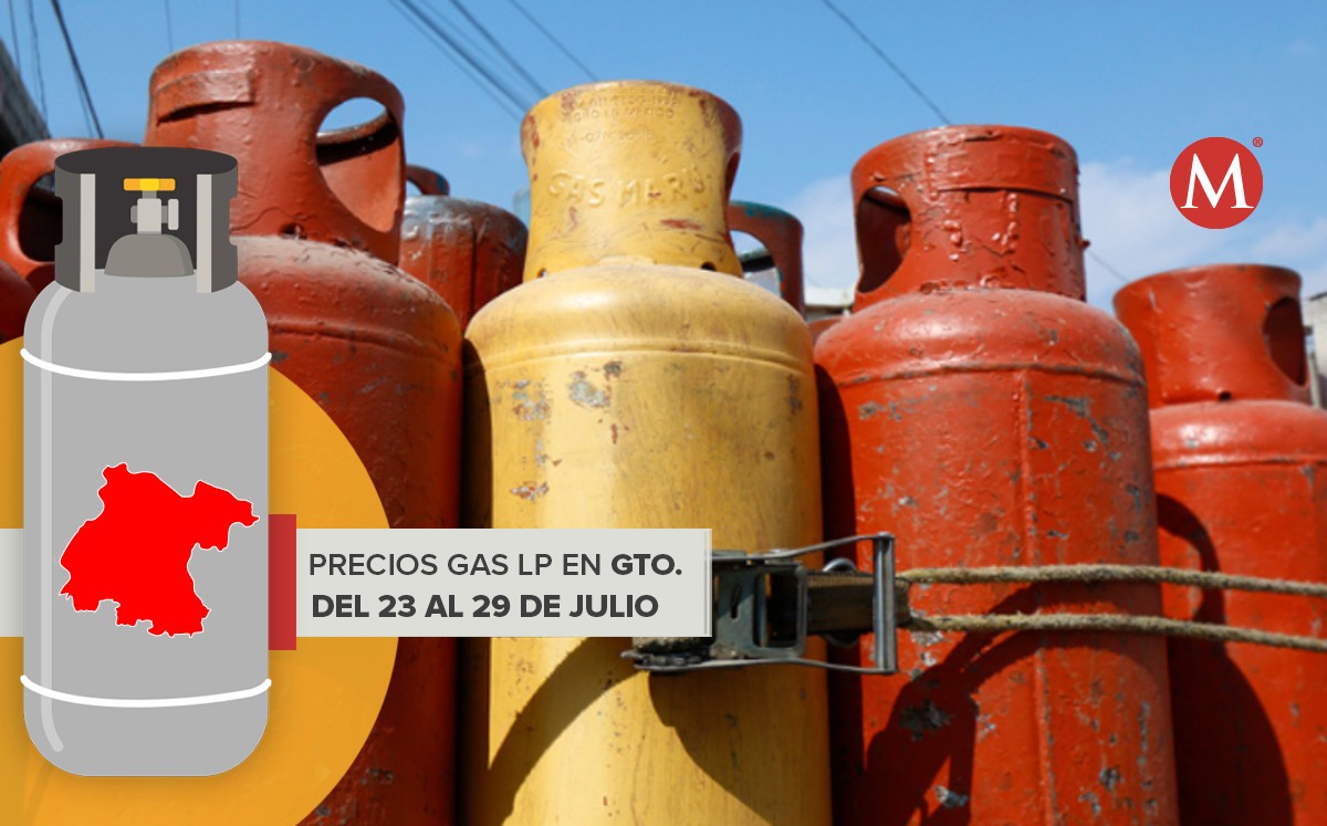 Precio del Gas LP para Guanajuato del 23 al 29 de julio