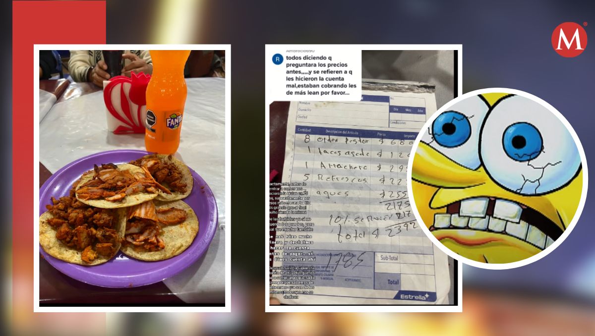 La usuaria @gagzp15 compartió su queja de la taquería. (Especial)