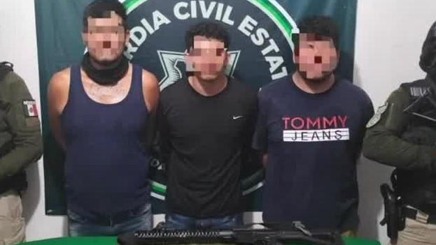 Detienen a tres presuntos integrantes de una célula delictiva en Tamuín, SLP