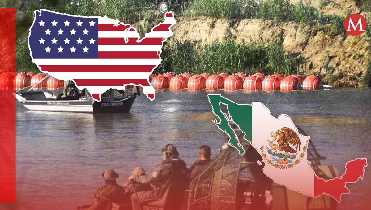 Gobernador de Texas busca poner un muro flotante en el Río Bravo (Azucena González/Especial)