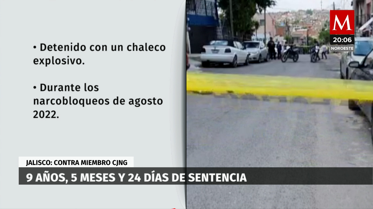Sentencian a hombre con chaleco explosivo en Jalisco por intento de ataque terrorista