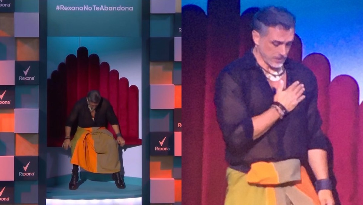 Sergio Mayer fue el primero en regresar a la casa.