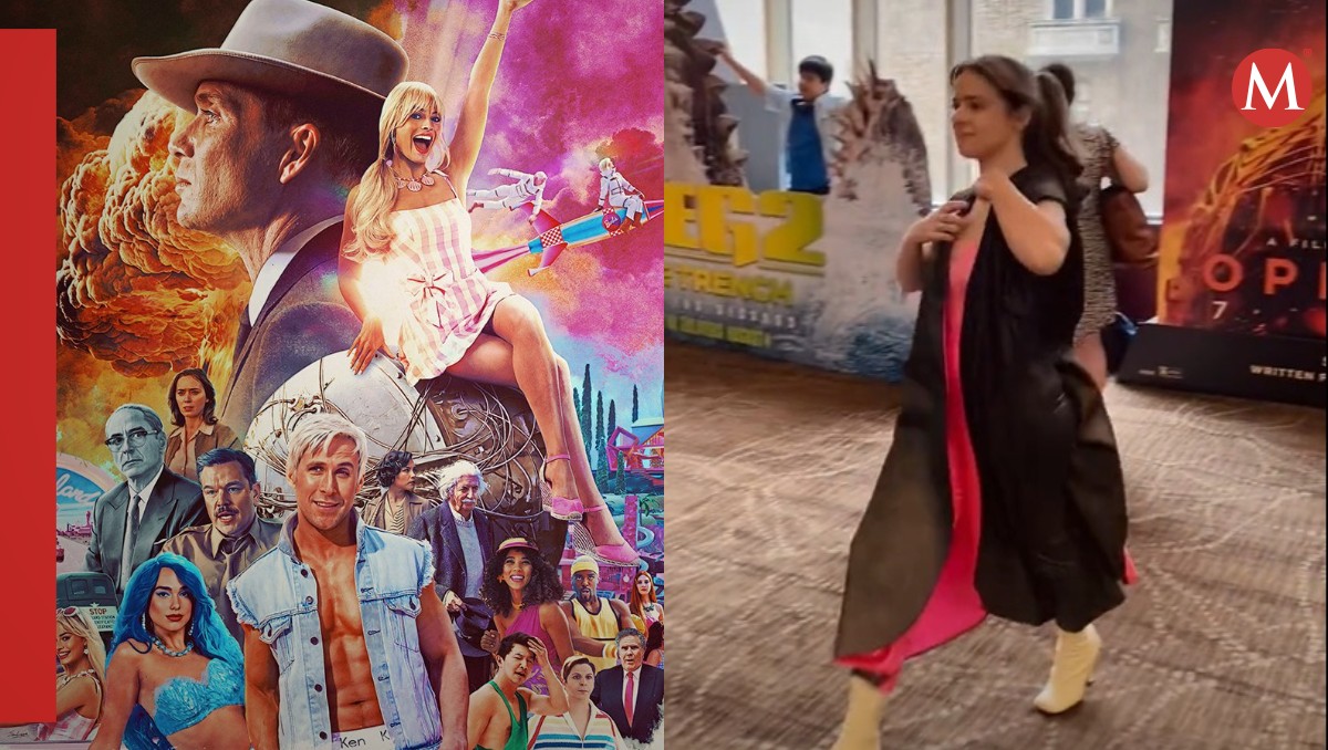 Usuaria se vuelve viral por su look de 'Barbenheimer'