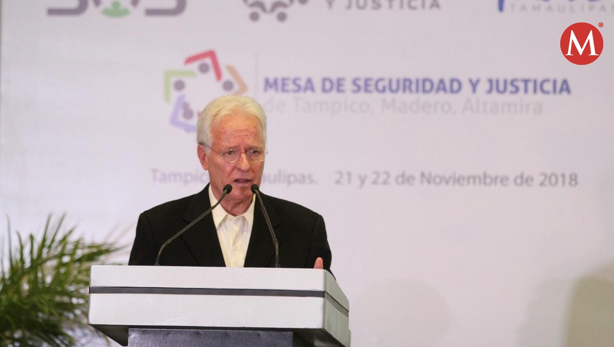 Alejandro Martí encabezó la reunión de Mesas de Seguridad en Tampico en 2018.