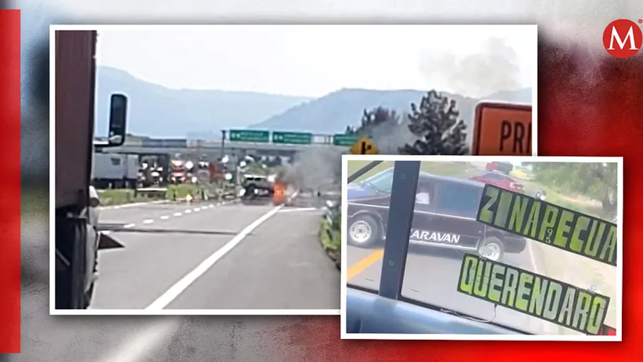 Balacera y quema de unidades en Michoacán, reportan posible enfrentamiento armado entre civiles