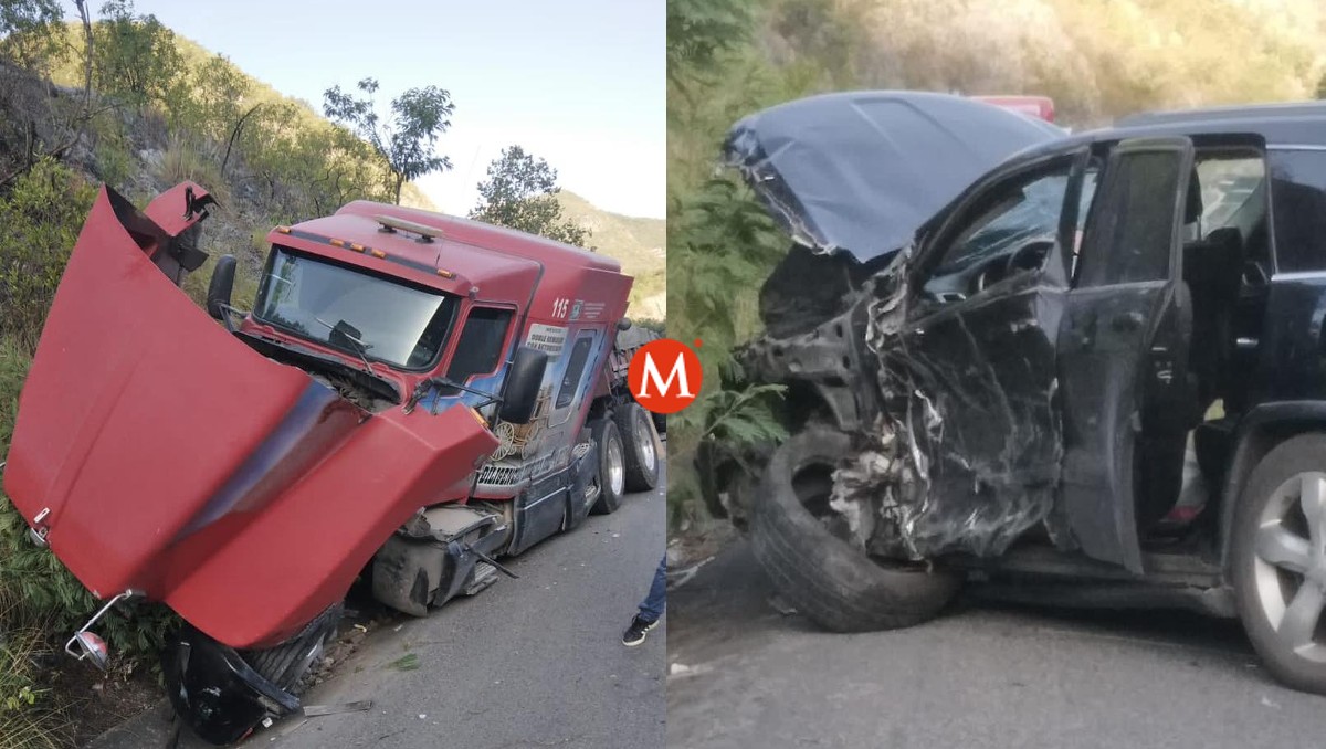 Choque en carretera rumbo nuevo