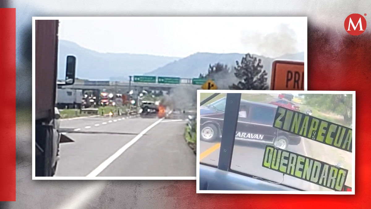 Locatarios difunden momento de la balacera y los ataques armados en Michoacán (Especial)