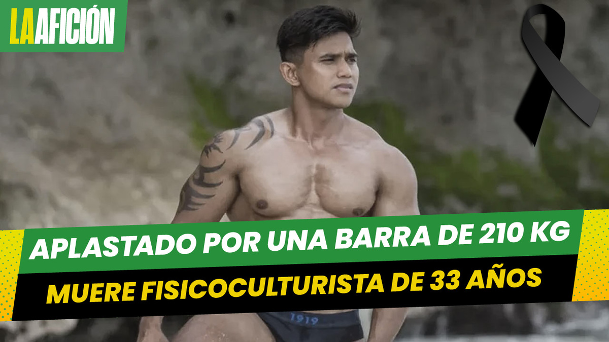 Muere fisicoculturista de 33 años aplastado por una barra de 210 kg en gimnasio