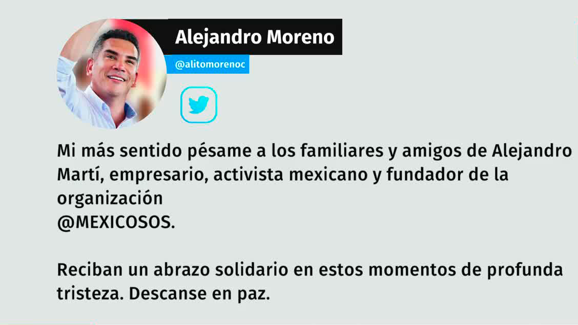 Políticos y empresarios lamentan el fallecimiento de Alejandro Martí