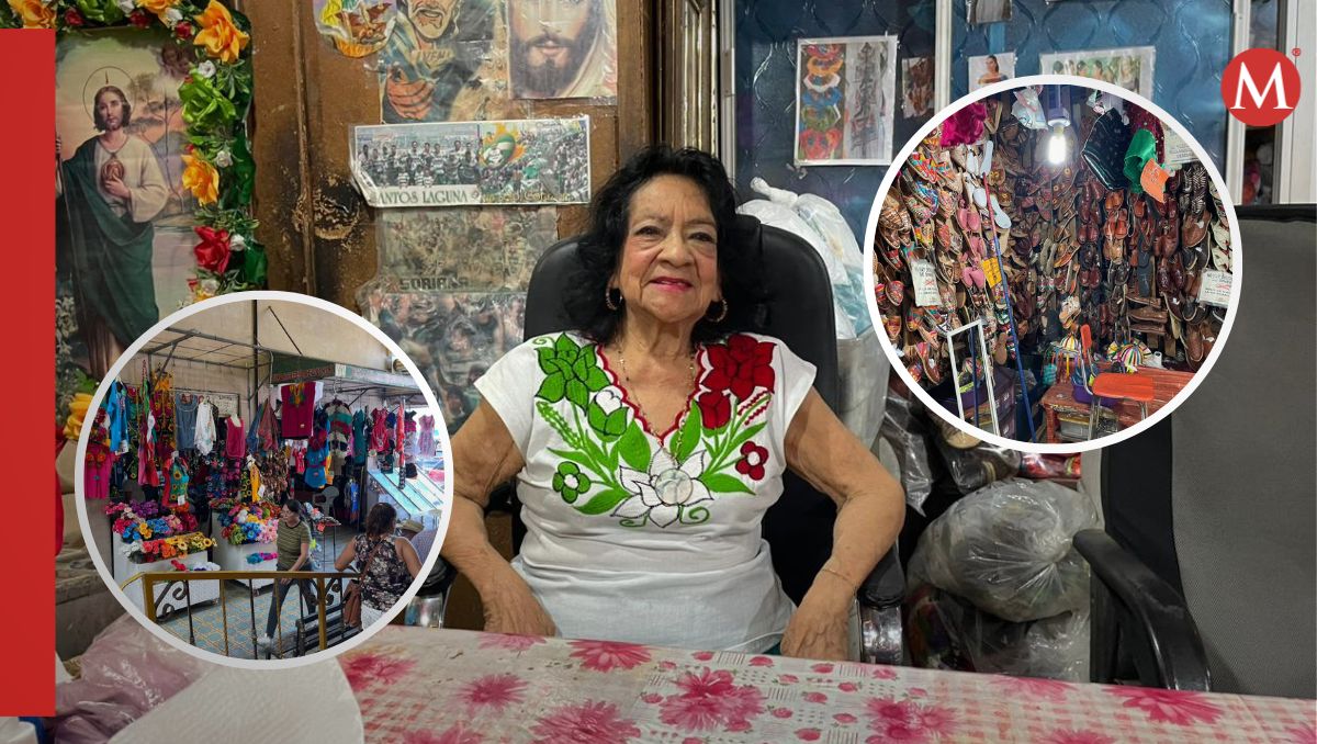 Desde 1938, Ramona Reyes atiende el negocio más antiguo en el Mercado Juárez de Torreón. | Especial