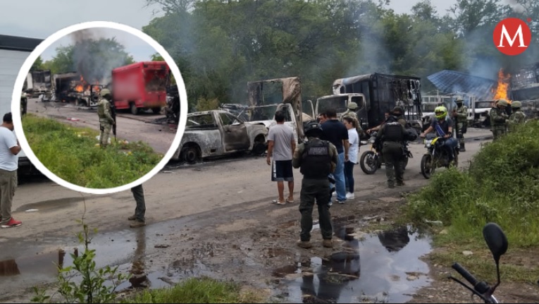 Calcinar vehículos y bloquean carreteras del norte de Veracruz