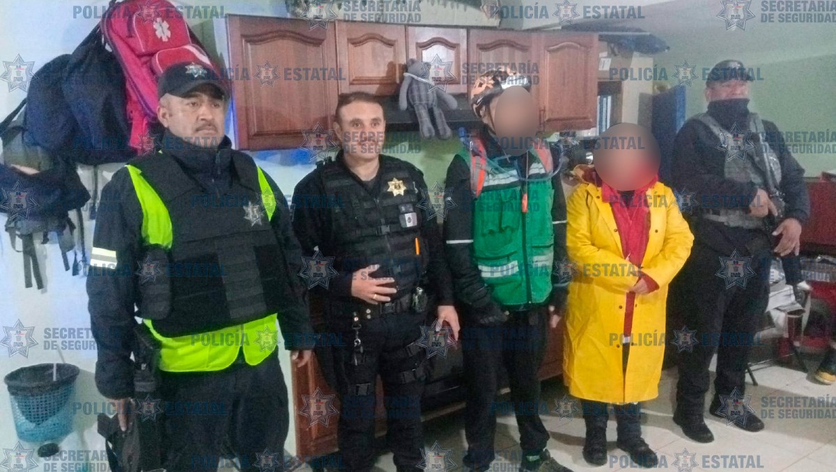 Policías localizan al ciclista perdido en la zona boscosa de Capulhuac (Twitter)