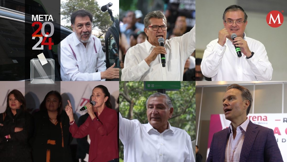 Actividades de las 'corcholatas' de Morena. | Jesús Quintanar, Rolando Riestra, Jorge Carballo y Juan Carlos Bautista.