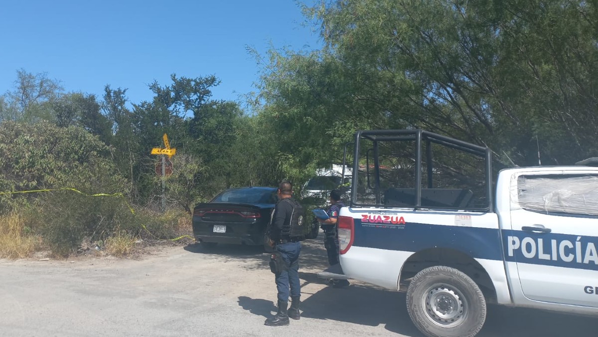 Al lugar acudieron elementos de la policía de Zuazua. José Luis Marroquín