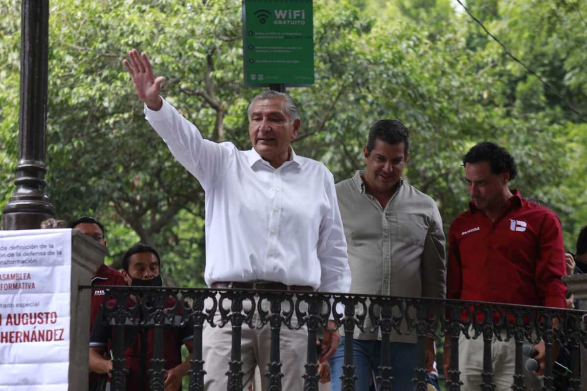 Asamblea Informativa de Adán Augusto López en el Centro de Tlalpan de la CDMX. | Juan Carlos Bautista