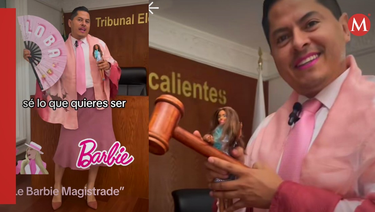 Le magistrade se sumó a la tendencia de Barbie. | ESPECIAL