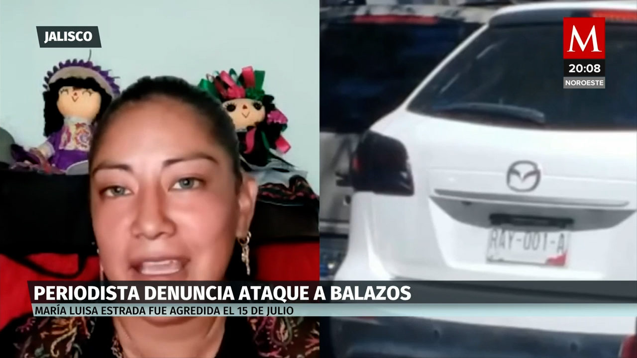Periodista María Luisa Estrada denuncia ataque a balazos en Guadalajara, Jalisco