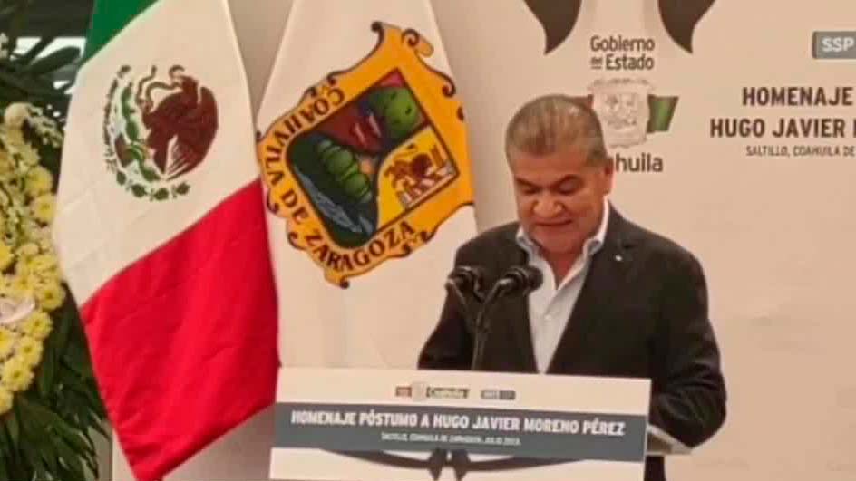 Realizan homenaje póstumo a policía que perdió la vida en enfrentamiento armado en Coahuila