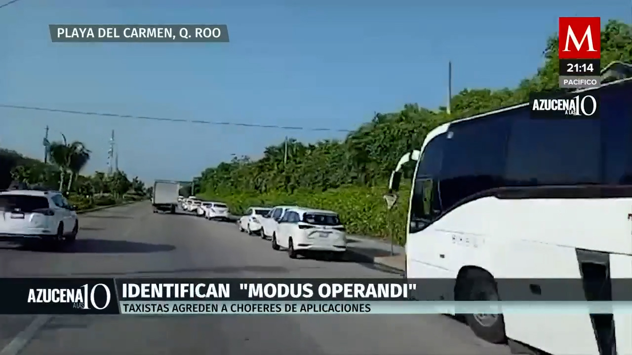 Taxistas sindicalizados agreden a conductores de aplicaciones en Quintana Roo