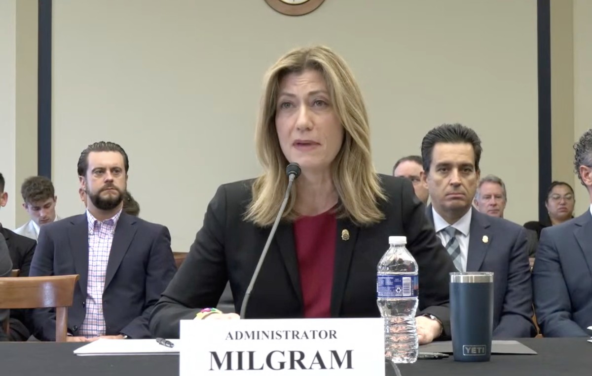 Anne Milgram, administradora de la DEA, en comparecencia ante el Subcomité Judicial sobre Delitos y Vigilancia (Captura)