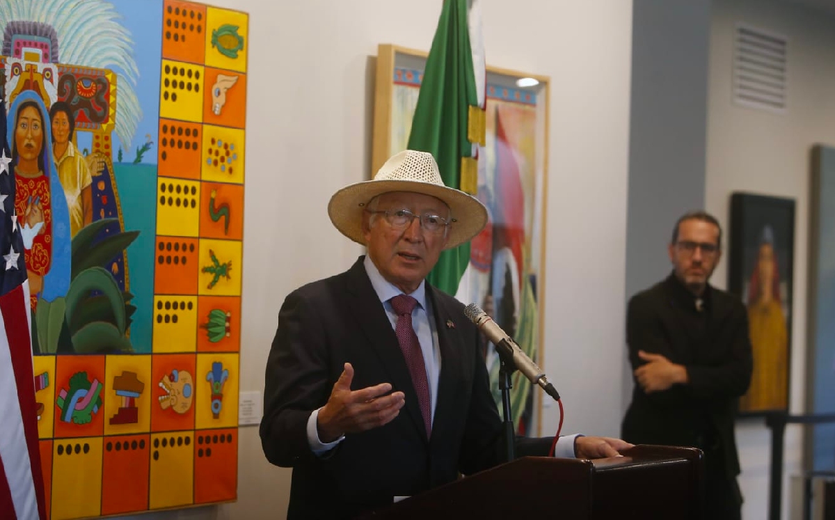 Conferencia de Ken Salazar, embajador de Estados Unidos en México. | Ariana Pérez