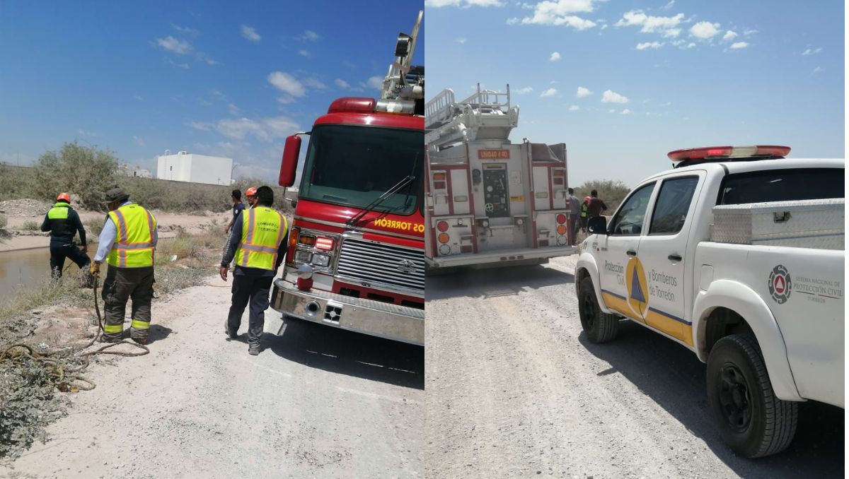 Encuentran cuerpo flotando en canal de riego por ejido San Agustin. | Especial
