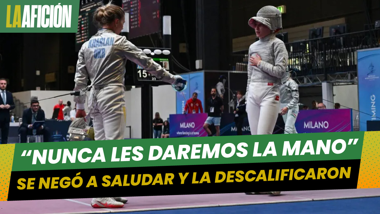 Esgrimista ucraniana es descalificada por negar saludo a rival rusa