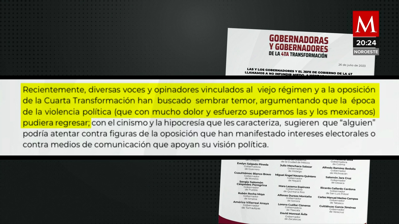 Unidos por un futuro de esperanza: Gobernadores de Morena y Aliados llaman a la política sin miedo