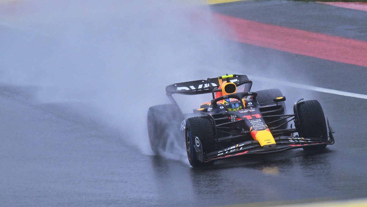 'Checo' Pérez termina quinto en única práctica del GP de Bélgica, marcada por la lluvia (AFP)