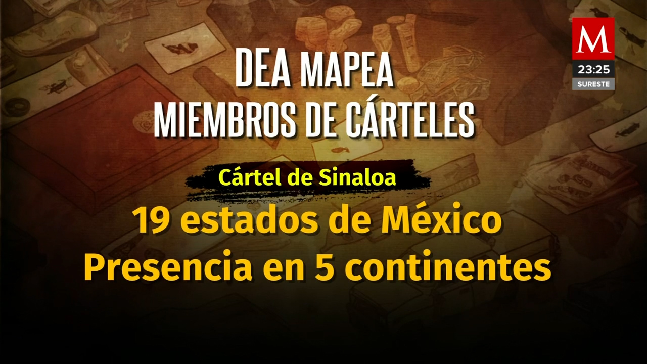La DEA asegura carteles tienen a más de 44 mil integrantes alrededor del mundo
