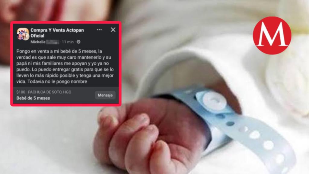 En Facebook venden a bebé.
