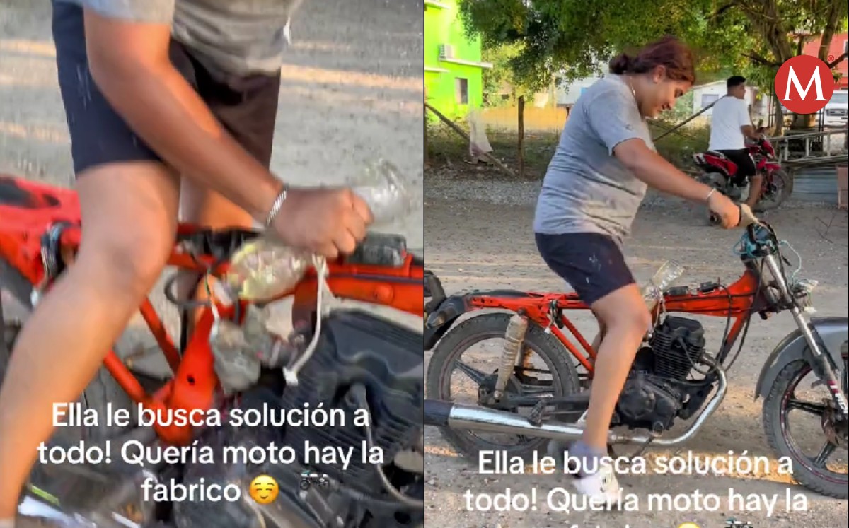 Joven fabrica su propia motocicleta y funciona | VIDEO