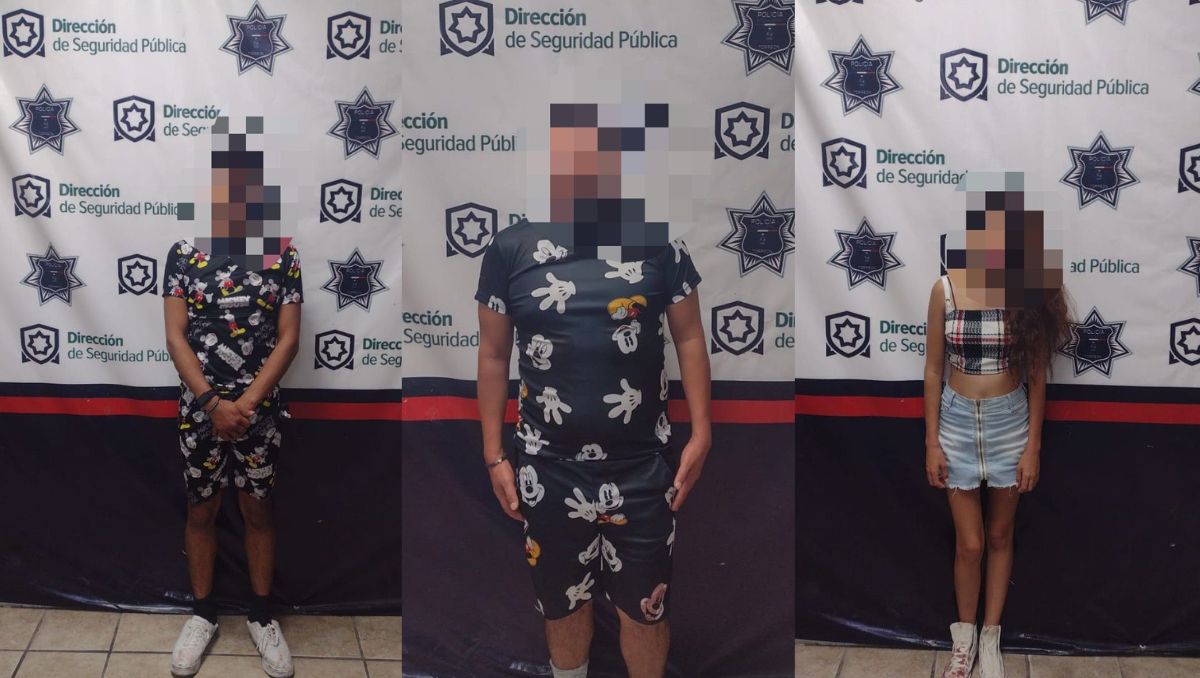 Dos hombres y una mujer fueron detenidos. (Especial)