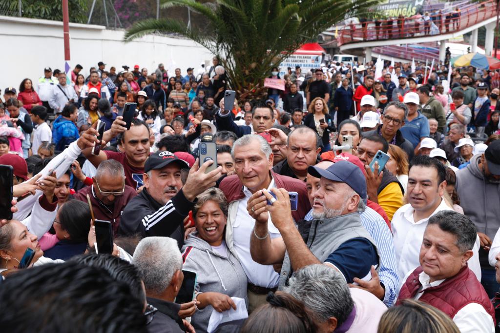 Adán Augusto López Hernández en Ixtapaluca. (Twitter)